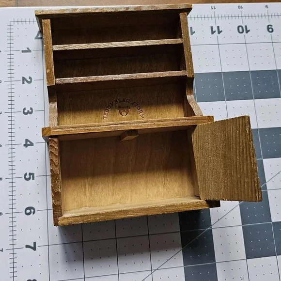 Teddy Bear Story (Applause Toy Co.) Furniture & Mini Flocked Bear (Lot 7 pcs) - Picture 11 of 16